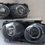 BLACK LED Halo Projector Headlight for 98-00 HONDA Integra DC2 VTIR TYPE R -7198