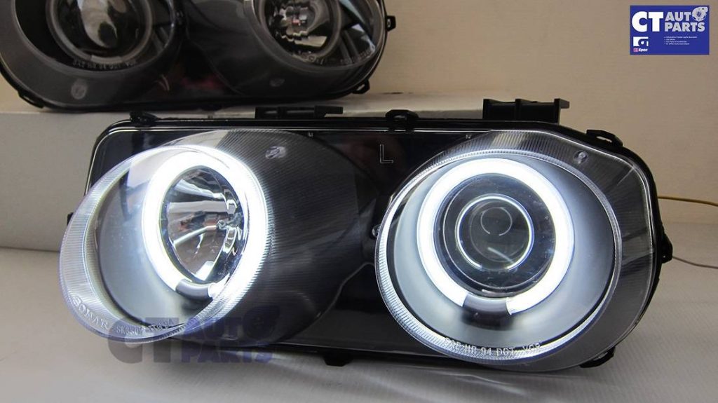 BLACK LED Halo Projector Headlight for 98-00 HONDA Integra DC2 VTIR TYPE R -7196