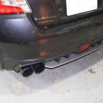 STI Style Rear Bumper Diffuser for 14-19 SUBARU WRX STI Metallic Silver -7492