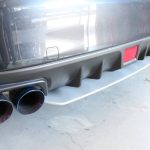 STI Style Rear Bumper Diffuser for 14-19 SUBARU WRX STI Metallic Silver -7490