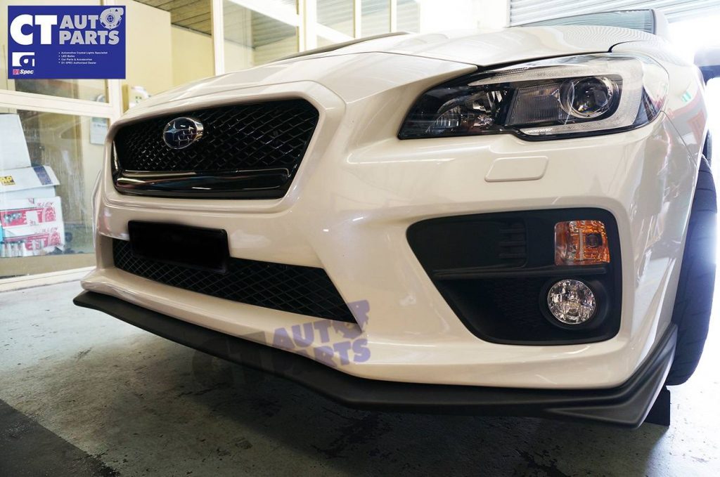 MY18 STI Style Front Bumper Lip Matte Black for 2014-2020 SUBARU WRX STI -7540