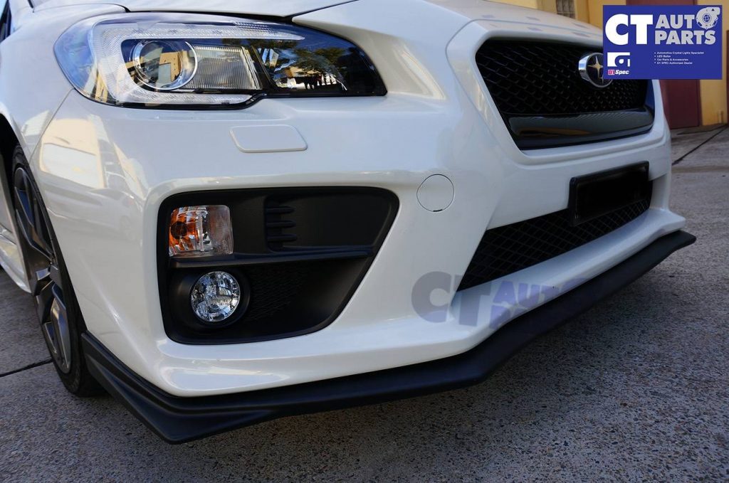 MY18 STI Style Front Bumper Lip Matte Black for 2014-2020 SUBARU WRX STI -7537