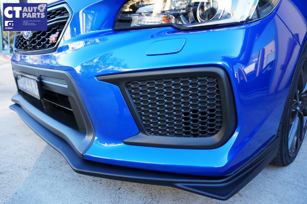 MY18 STI Style Front Bumper Lip Matte Black for 2014-2020 SUBARU WRX STI -8155