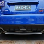 STI Style Rear Bumper Diffuser for 14-19 SUBARU WRX STI Metallic Silver -0