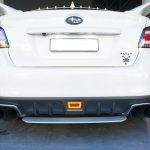 STI Style Rear Bumper Diffuser for 14-19 SUBARU WRX STI Metallic Silver -9463