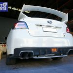 STI Style Rear Bumper Diffuser for 14-19 SUBARU WRX STI Metallic Silver -9464