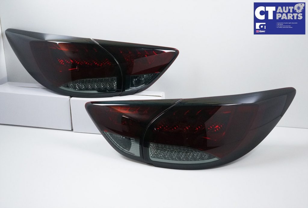 Smoked Red 3D LED Stripe Bar LED Blinker Tail lights for 12-15 Mazda CX-5 KE-7828