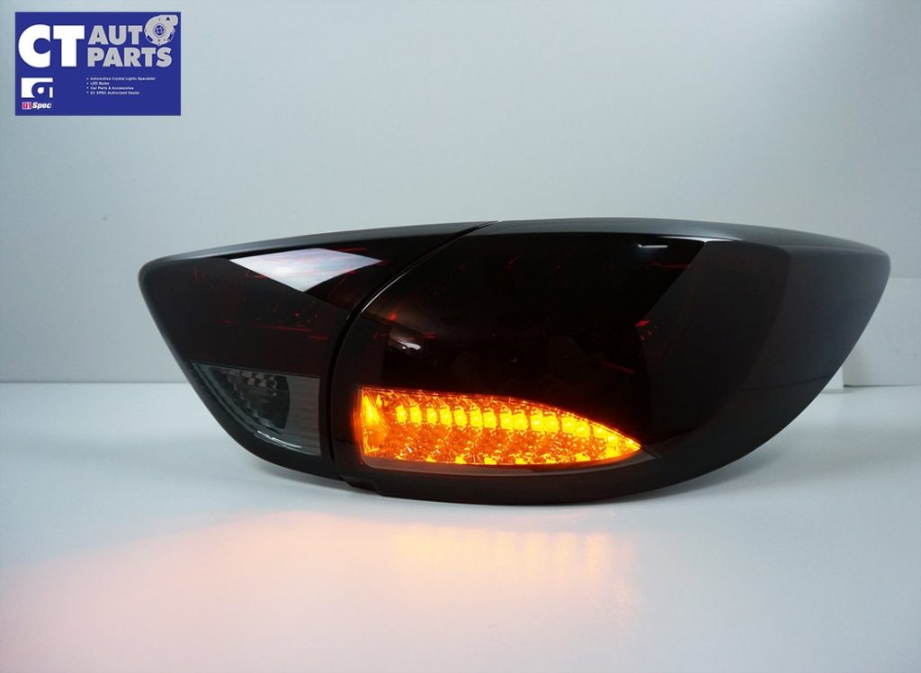 Smoked Red 3D LED Stripe Bar LED Blinker Tail lights for 12-15 Mazda CX-5 KE-7830