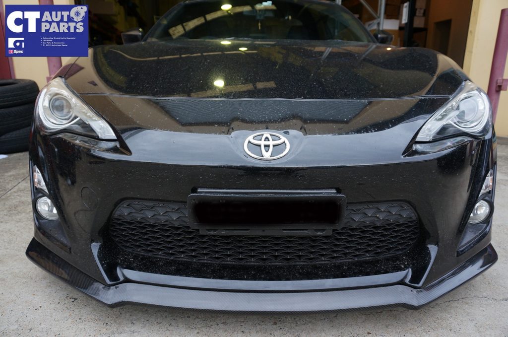 Charge Speed Bottomline Style Carbon Front Lip for 12-16 Toyota 86 GT GTS -8168