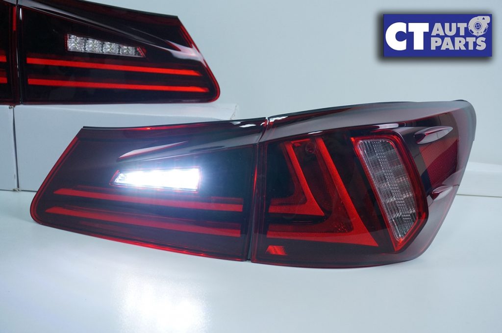 Clear Red LED Light Bar Tail Lights for Lexus ISF IS250 IS350 Taillight 05-13-8279