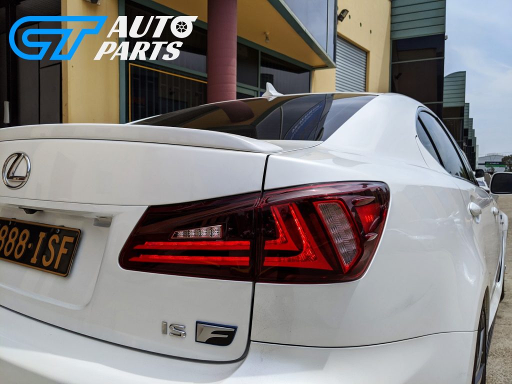 Clear Red LED Light Bar Tail Lights for Lexus ISF IS250 IS350 Taillight 05-13-0