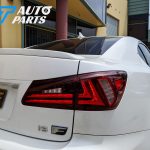 Clear Red LED Light Bar Tail Lights for Lexus ISF IS250 IS350 Taillight 05-13-0