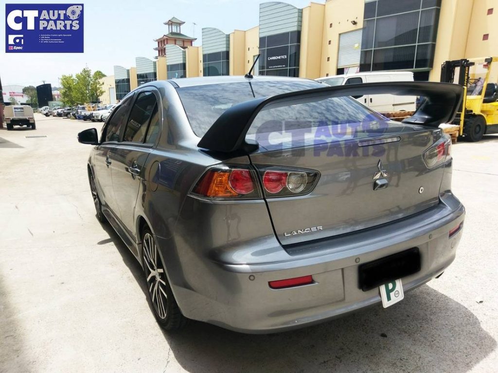 EVO X Style Trunk Spoiler (ABS) Unpainted for 07-18 Mitsubishi Lancer CJ VRX -8333