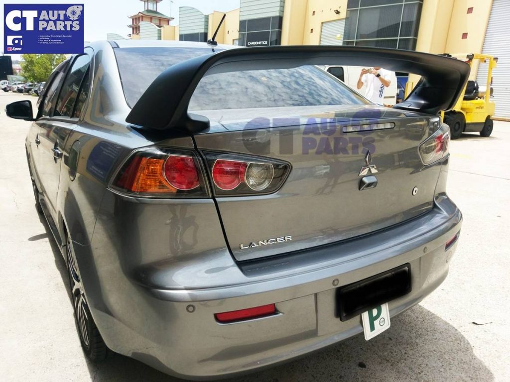 EVO X Style Trunk Spoiler (ABS) Unpainted for 07-18 Mitsubishi Lancer CJ VRX -8330