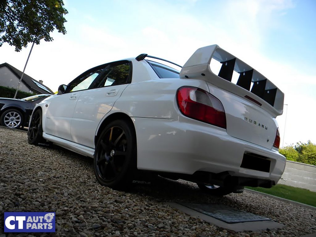 STI Style Rear Trunk Spoiler Wing for 2002-2007 SUBARU IMPREZA WRX STI RS Matte Black -10351