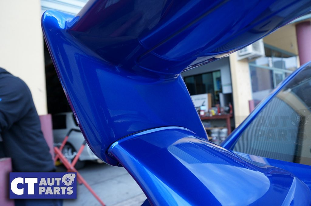 K7X World Rally Blue STI Style Trunk Spoiler for 14-19 Subaru WRX STI Premium-8766