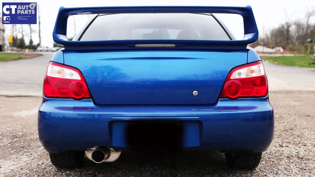 STI Style Rear Trunk Spoiler Wing for 2002-2007 SUBARU IMPREZA WRX STI RS Matte Black -8550