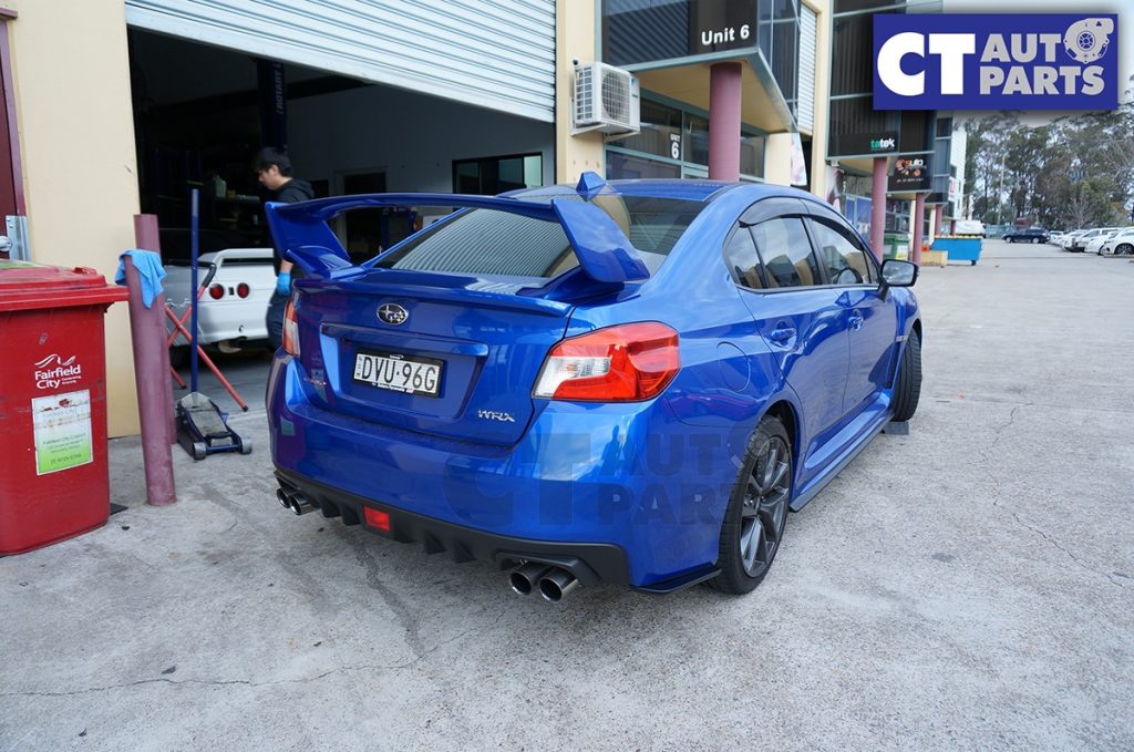 CS Style Rear Bumper Lip Rear pof for 14-19 SUBARU WRX STI VA Charge Speed Matte Black-8636