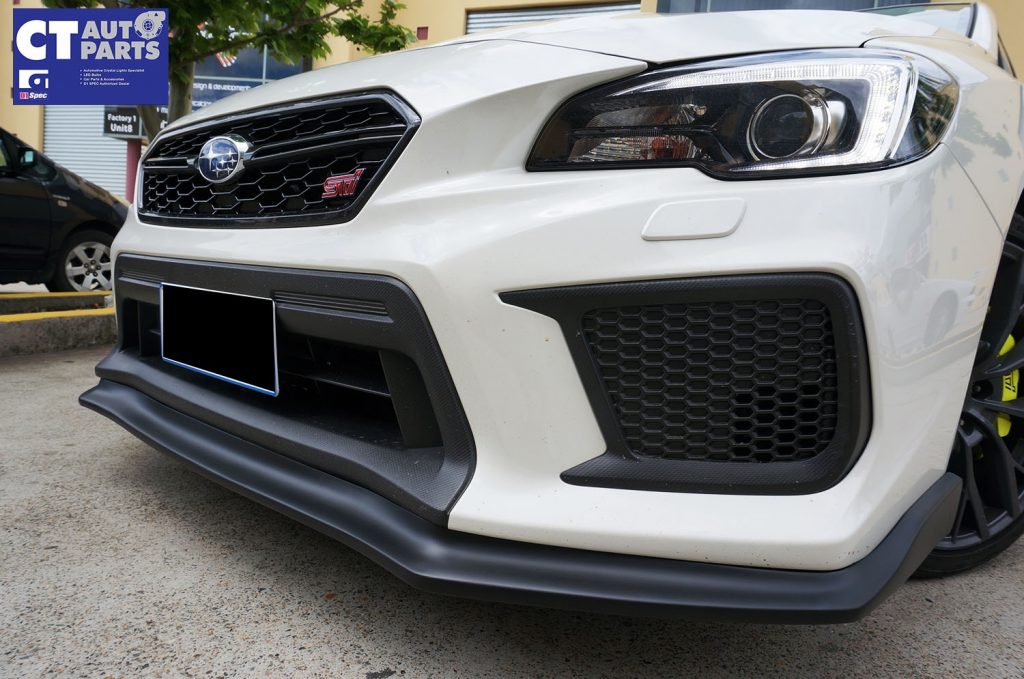 CS Style Front Bumper Lip for 14-19 SUBARU WRX STI ( Matte black ) Charge Speed -10682