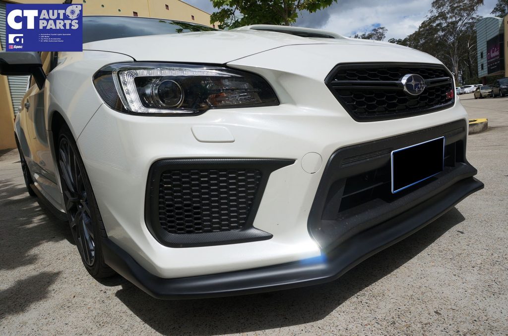 CS Style Front Bumper Lip for 14-19 SUBARU WRX STI ( Matte black ) Charge Speed -10681