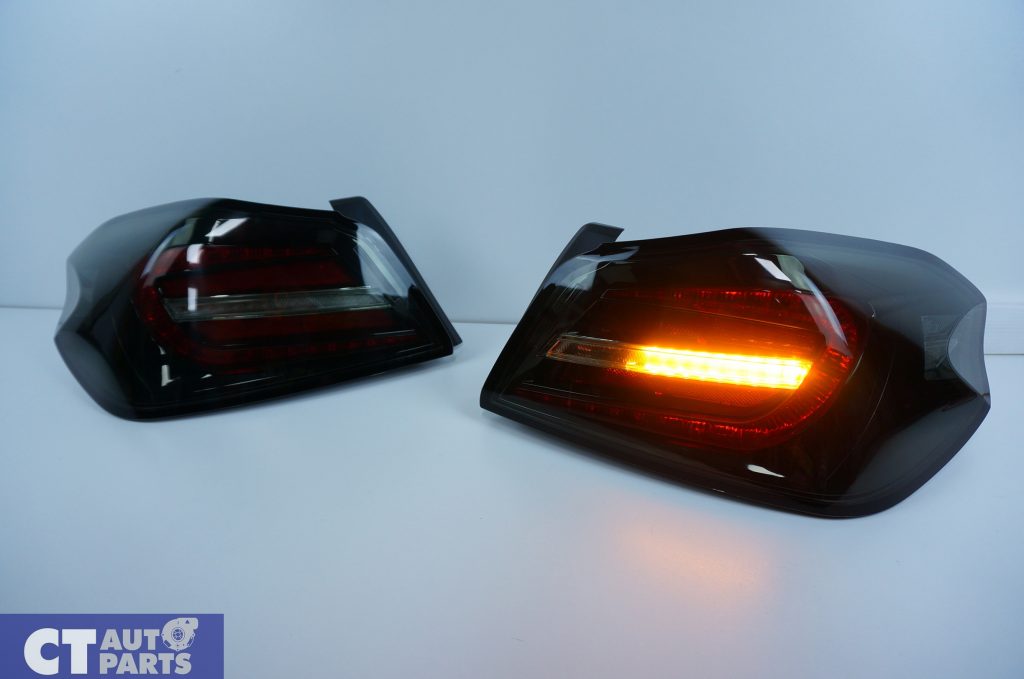 COPLUS V2 Smoked BLACK SEQUENTIAL Indicator LED Tail lights 14-19 SUBARU WRX STI-11085