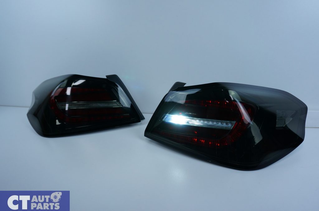 COPLUS V2 Smoked BLACK SEQUENTIAL Indicator LED Tail lights 14-19 SUBARU WRX STI-11086