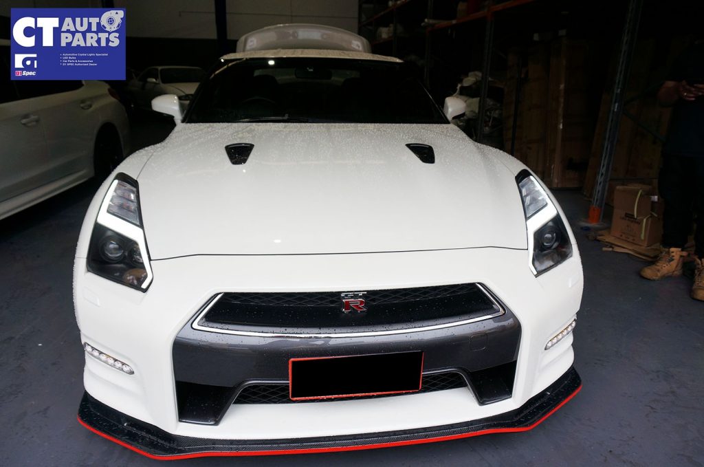 LED DRL Projector Dynamic Signal Headlights for NISSAN GTR R35 07-14 -8718