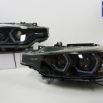 Black LCI Look 3D LED DRL Projector Head Lights for BMW 3 Series F30 F31 12-15-8903