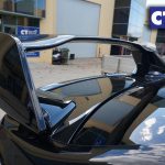 STI Style Trunk Spoiler for 14-19 Subaru WRX STI ABS Painted D4S C Black Silica 3PC-9016