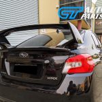 STI Style Trunk Spoiler for 14-19 Subaru WRX STI ABS Painted D4S C Black Silica 3PC-12405