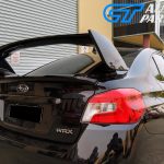 STI Style Trunk Spoiler for 14-19 Subaru WRX STI ABS Painted D4S C Black Silica 3PC-12408