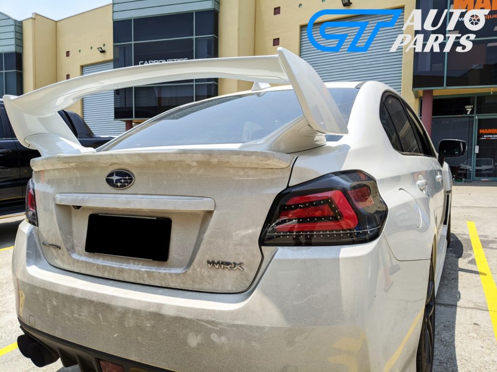 STI Style Trunk Spoiler for 14-19 Subaru WRX STI ABS Painted WHITE PEARL K1X 3pc-12402