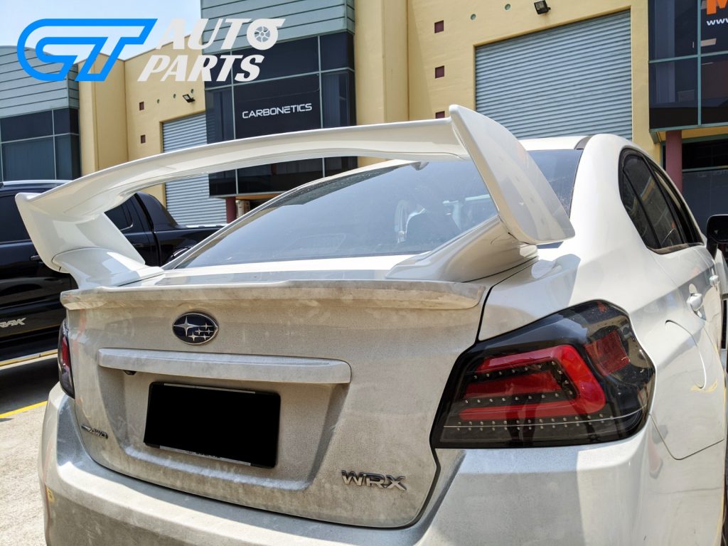 STI Style Trunk Spoiler for 14-19 Subaru WRX STI ABS Painted WHITE PEARL K1X 3pc-12403