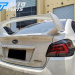 STI Style Trunk Spoiler for 14-19 Subaru WRX STI ABS Painted WHITE PEARL K1X 3pc-12400