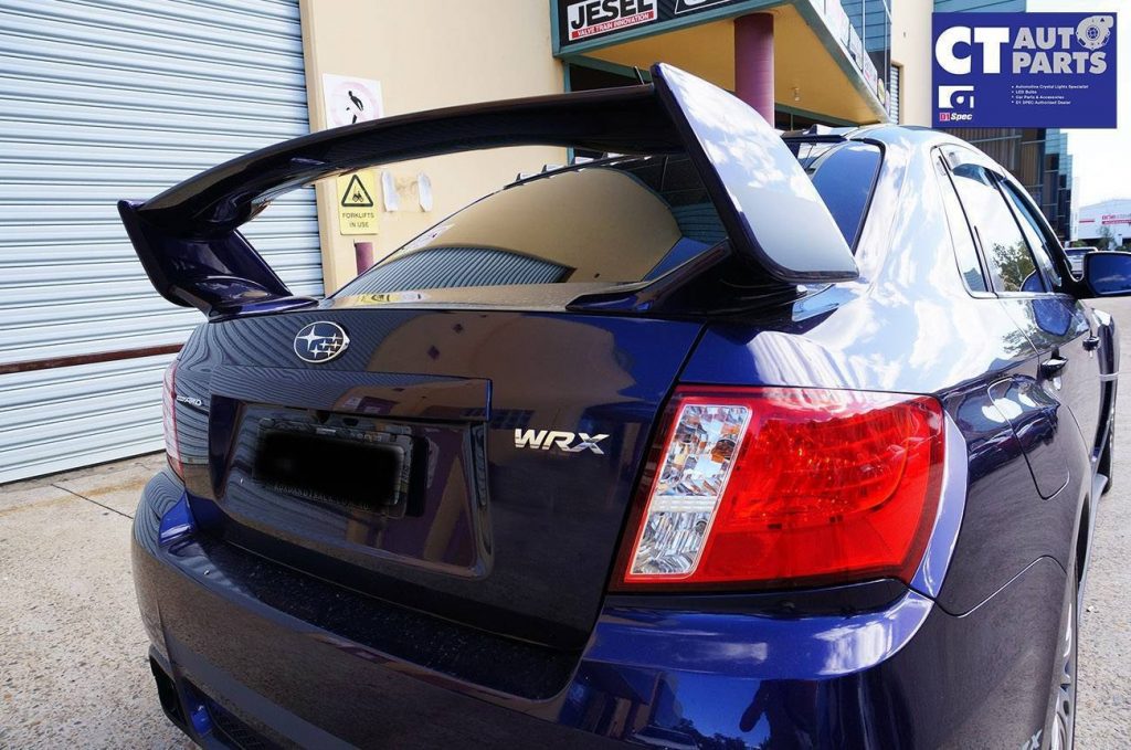 STI Style ABS Trunk Spoiler 3pcs MY08-14 Subaru Impreza WRX G3 Sedan (UNPAINTED)-9760