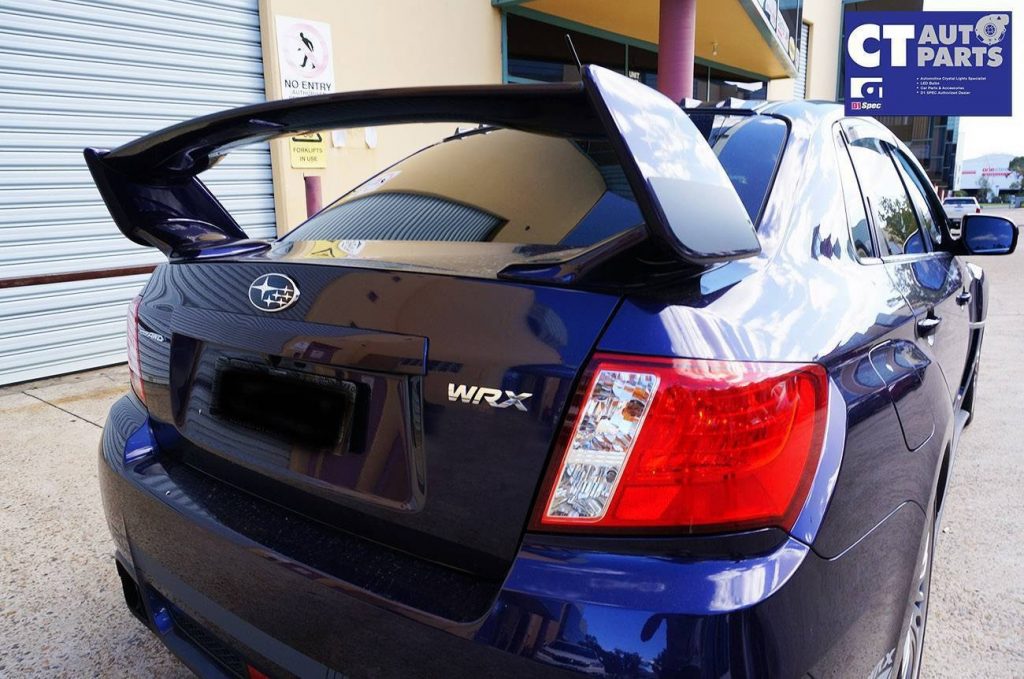 STI Style ABS Trunk Spoiler 3pcs MY08-14 Subaru Impreza WRX G3 Sedan (UNPAINTED)-9762