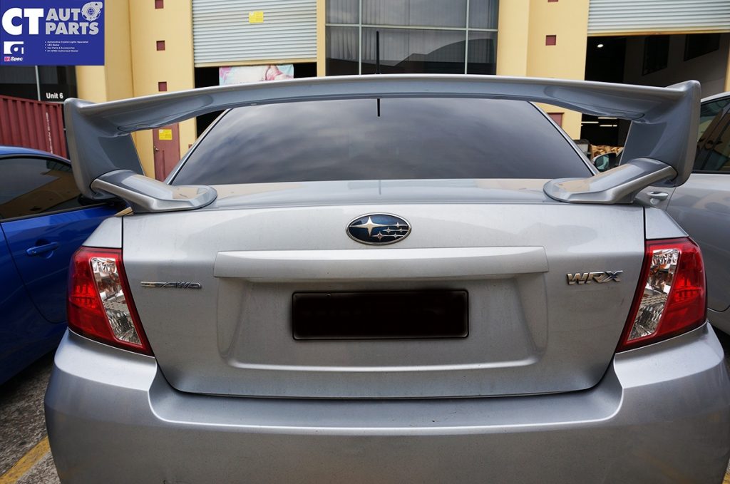 STI Style ABS Trunk Spoiler 3pcs MY08-14 Subaru Impreza WRX G3 Sedan (UNPAINTED)-9764