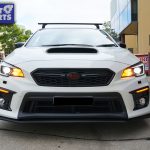 CTAUTO LED DRL Sequential Turn Signal Fog Light Bezels for 18-19 Subaru WRX Premium V1-9500