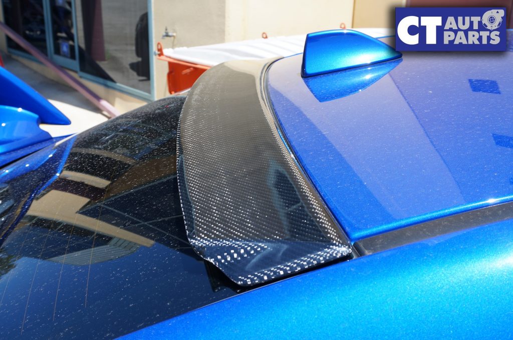 CTAUTO D1 Carbon Rear Window Spoiler for 14-19 Subaru WRX STI Premium-0