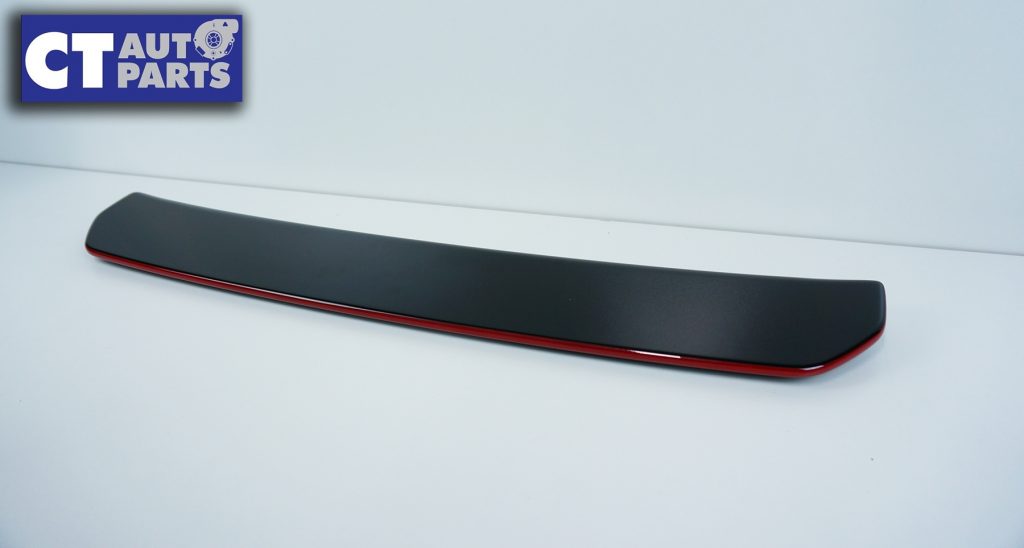 STI Style ABS Rear Bumper Diffuser for 14-19 Subaru WRX STI Premium (BLACK/RED)-9602