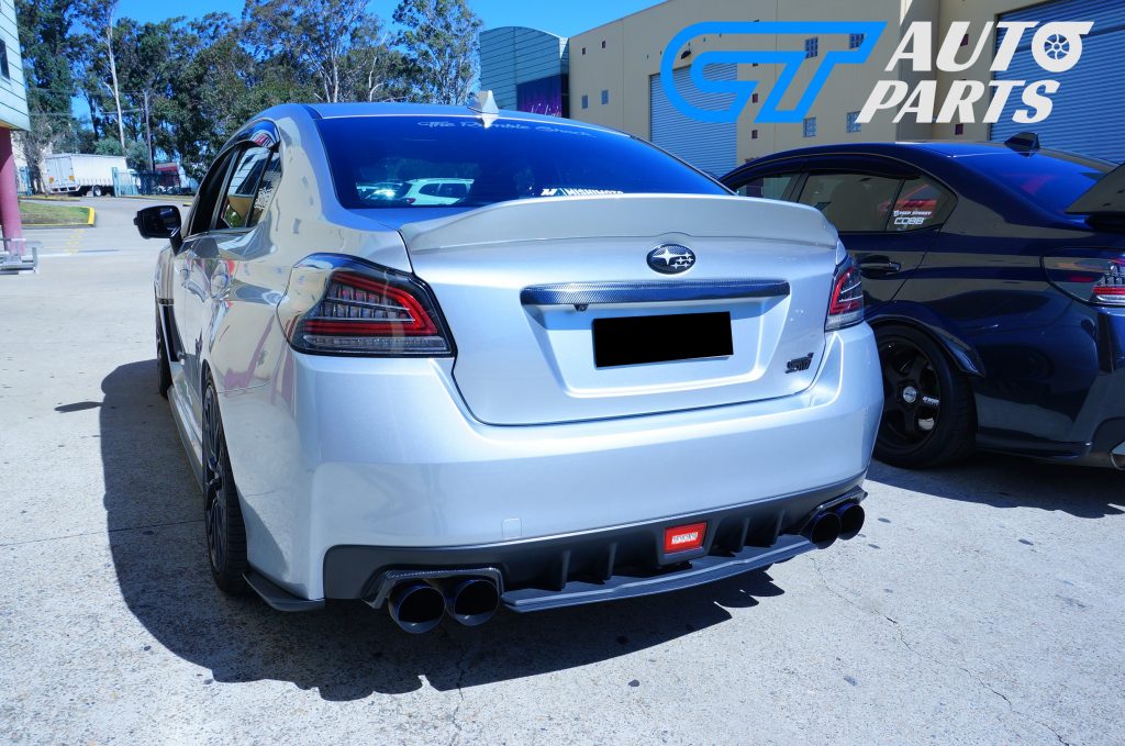 Rexpeed Style Duckbill ABS Trunk Spoiler For 14-19 Subaru WRX STI (G1U SILVER)-12731