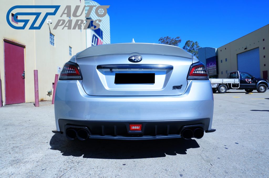 Rexpeed Style Duckbill ABS Trunk Spoiler For 14-19 Subaru WRX STI (G1U SILVER)-12734