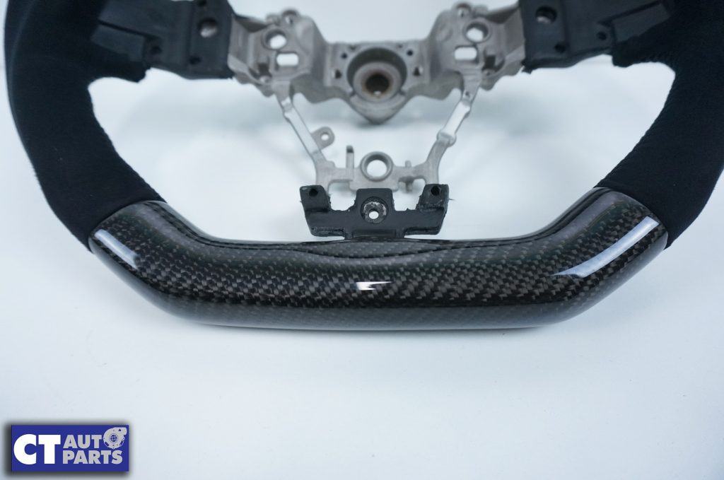 Carbon Fibre Alcantara Steering Wheel BLACK Stitching Subaru WRX/STI 2015-19 LEVORG-10230