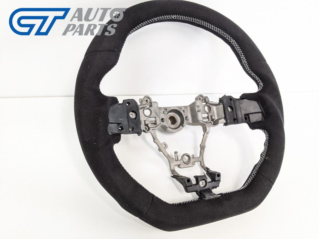 Alcantara Steering Wheel Silver Stitching for 14-19 Subaru WRX STI LEVORGS 208 S209 Style-12711