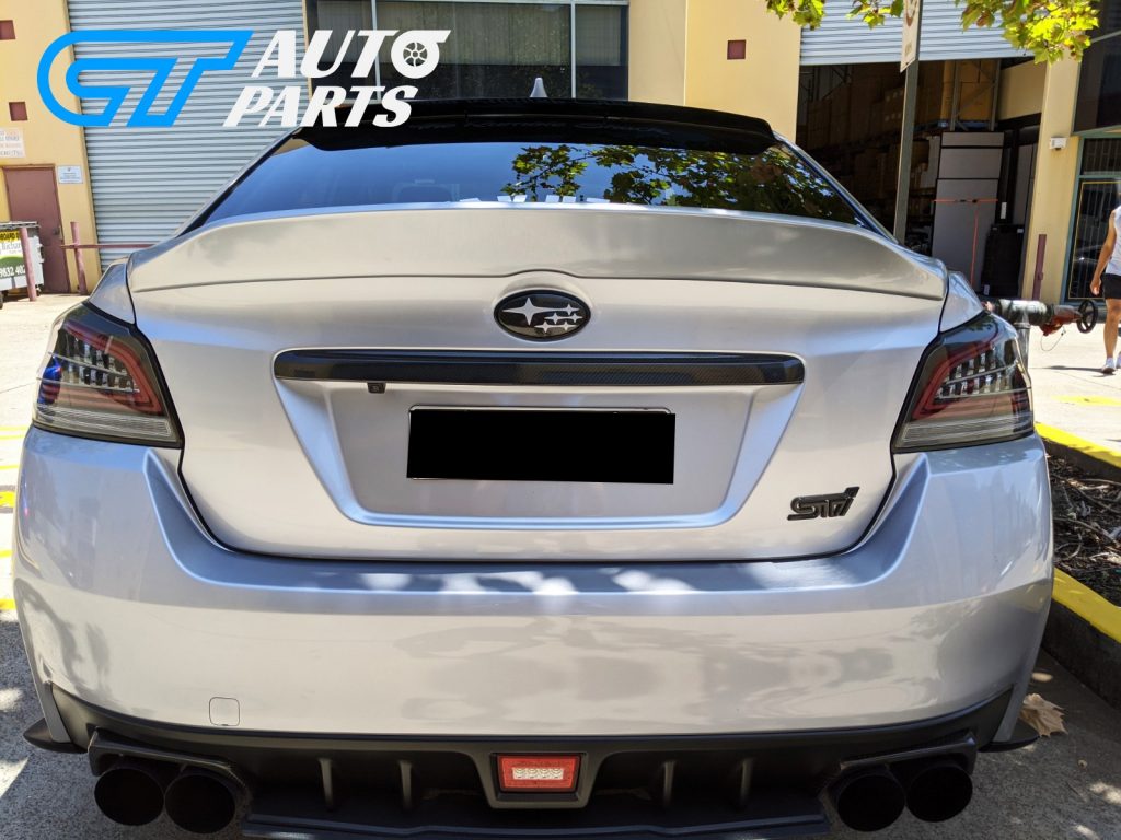 Rexpeed Style Duckbill ABS Trunk Spoiler For 14-19 Subaru WRX STI (G1U SILVER)-12824