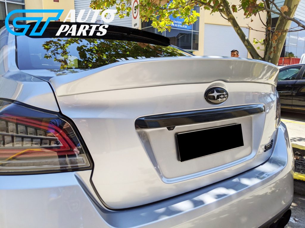 Rexpeed Style Duckbill ABS Trunk Spoiler For 14-19 Subaru WRX STI (G1U SILVER)-0