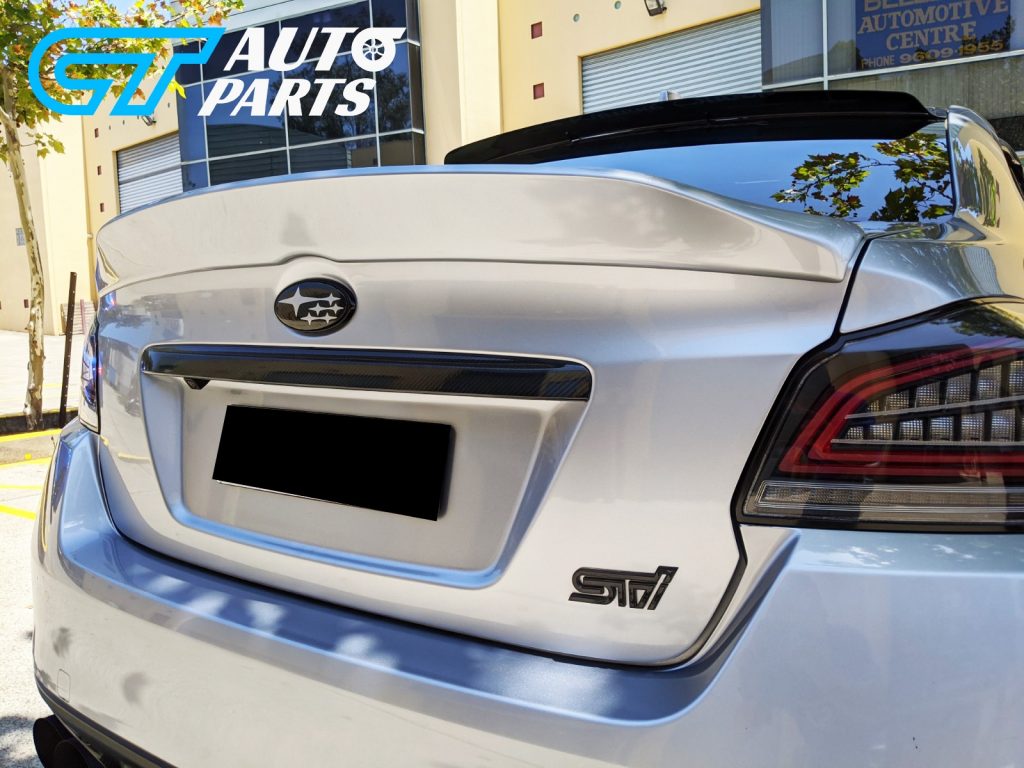 Rexpeed Style Duckbill ABS Trunk Spoiler For 14-19 Subaru WRX STI (G1U SILVER)-12827