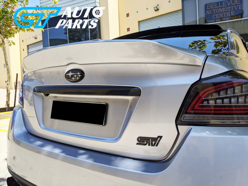 Rexpeed Style Duckbill ABS Trunk Spoiler For 14-19 Subaru WRX STI (G1U SILVER)-12826