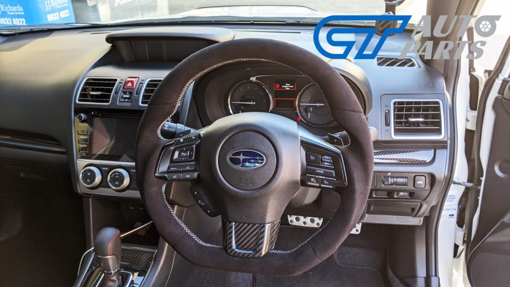 Alcantara Steering Wheel Silver Stitching for 14-19 Subaru WRX STI LEVORGS 208 S209 Style-13720
