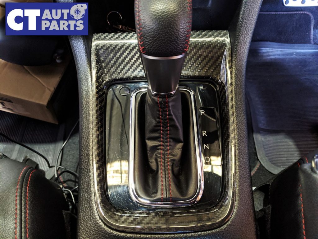 Dry Carbon Glossy Shift Trim Cover for 14-19 Subaru WRX LEVORG -10625